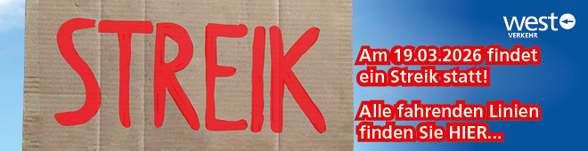 Streik im Busverkehr am 19.03.2026